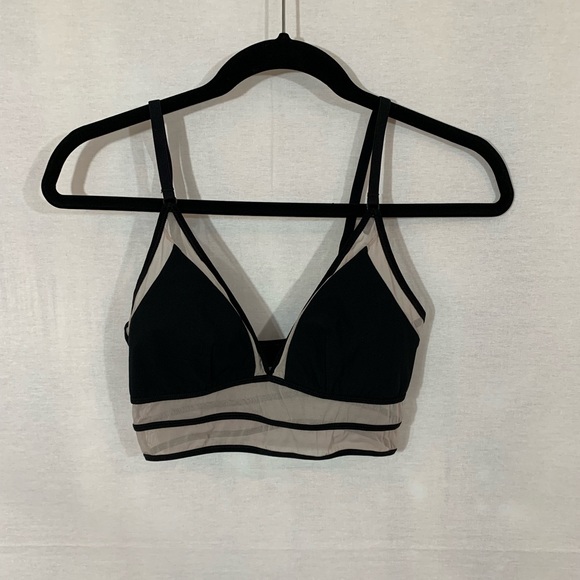 Lily of France Black and Cream Bralette Size Med - Picture 4 of 4